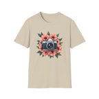 Camera in Poppies T-Shirt