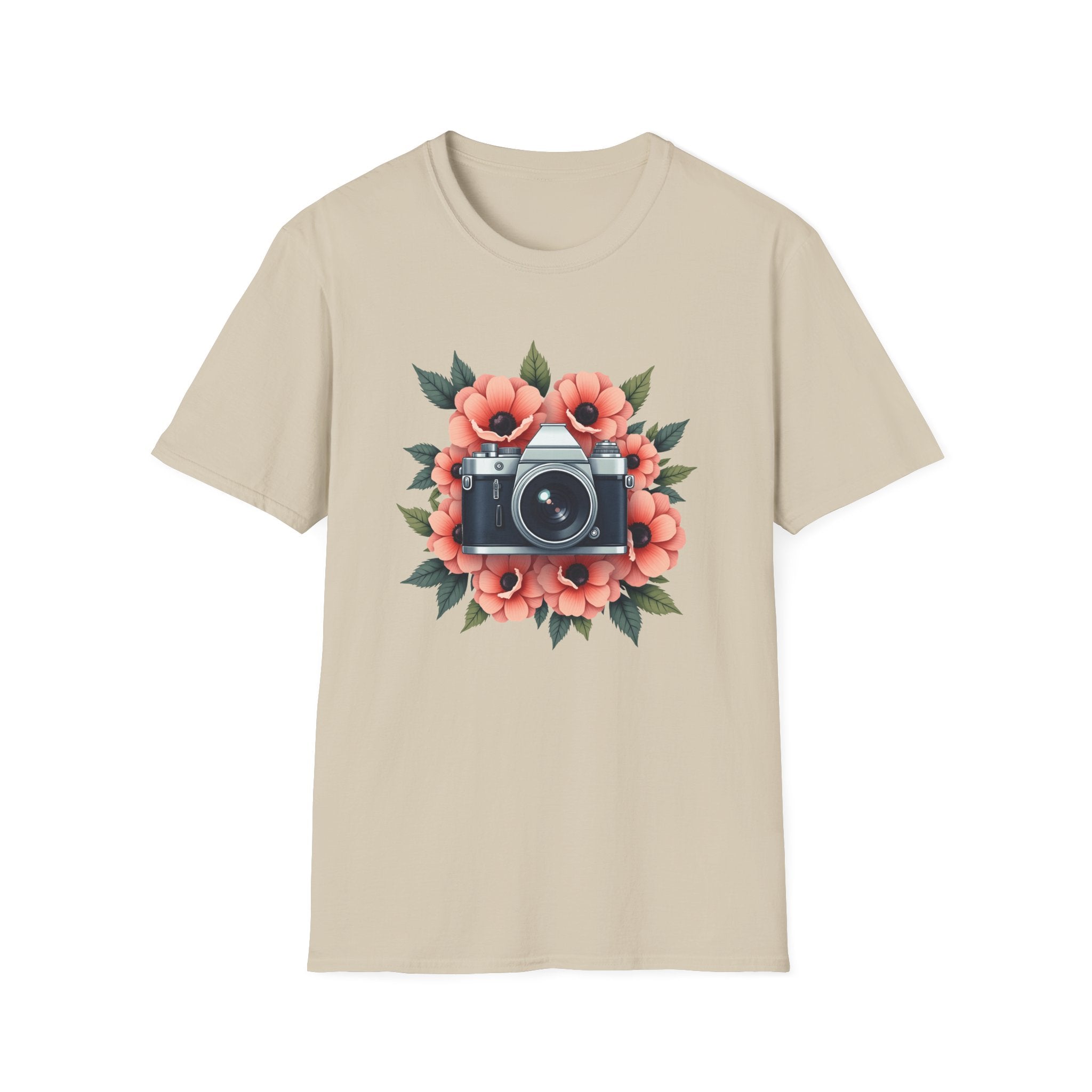 Camera in Poppies T-Shirt