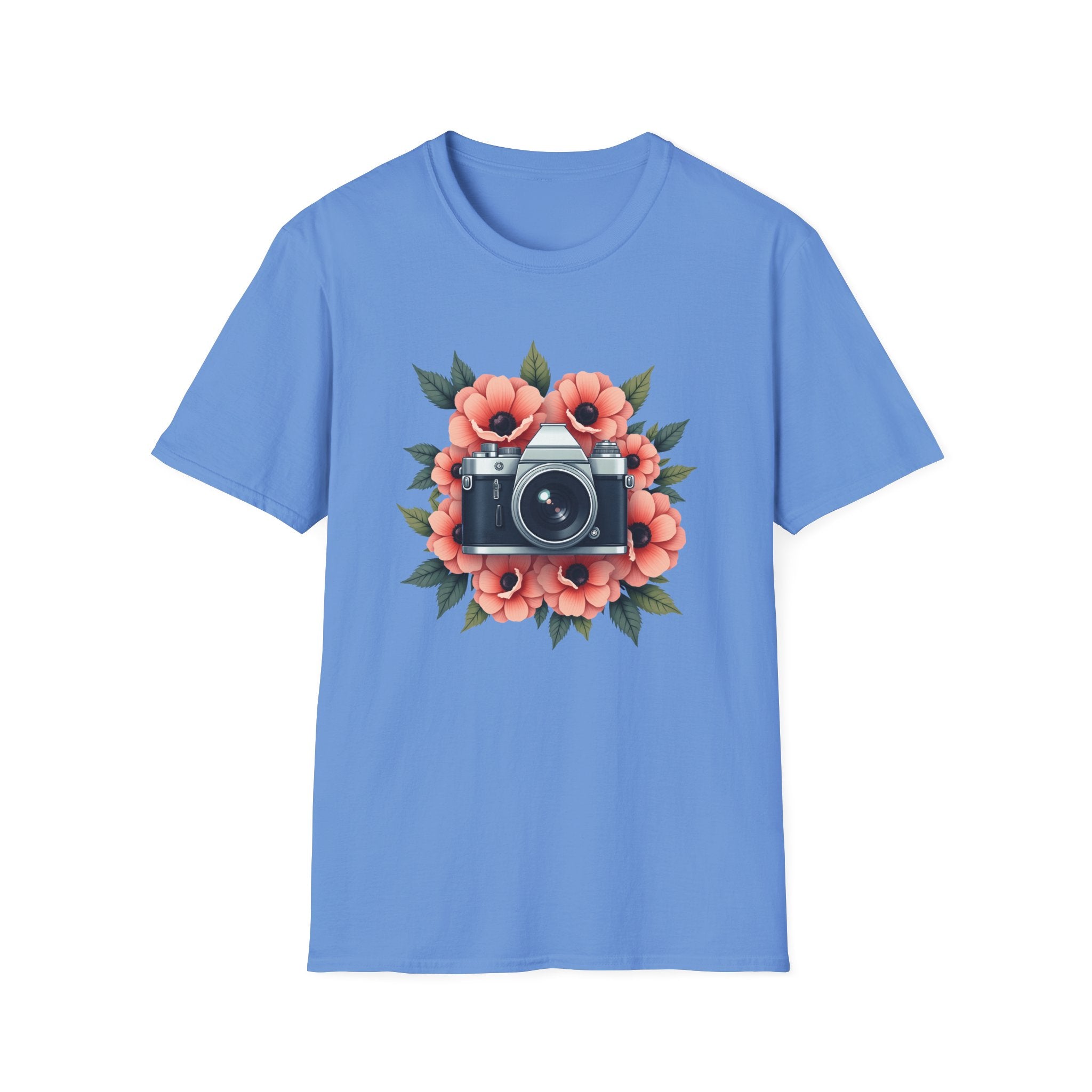 Camera in Poppies T-Shirt