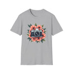 Camera in Poppies T-Shirt