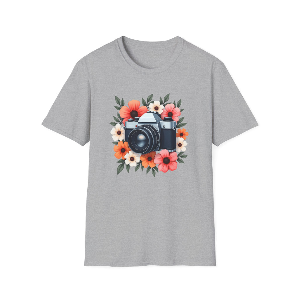 Flowers and Camera T-Shirt