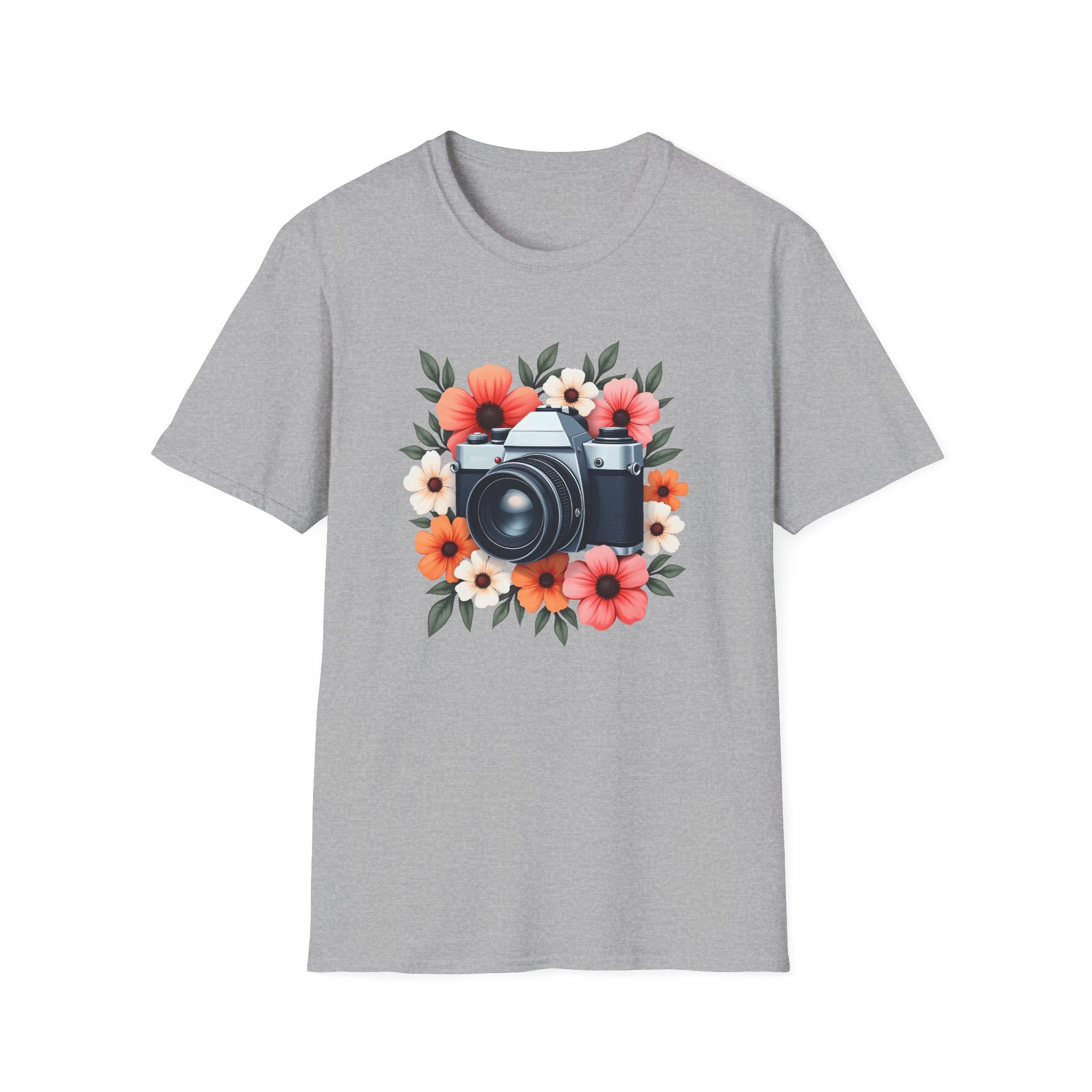 Flowers and Camera T-Shirt