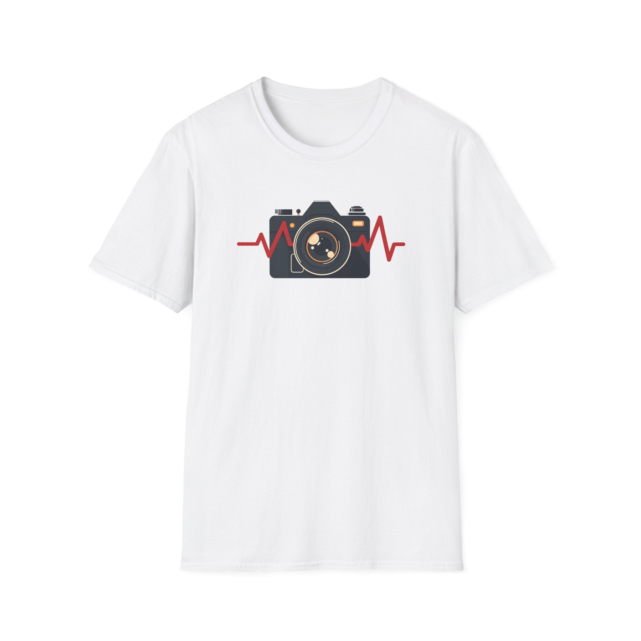 Red heartbeat with Camera T-Shirt
