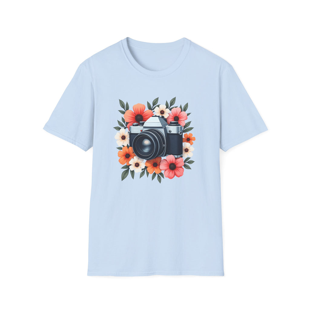 Flowers and Camera T-Shirt