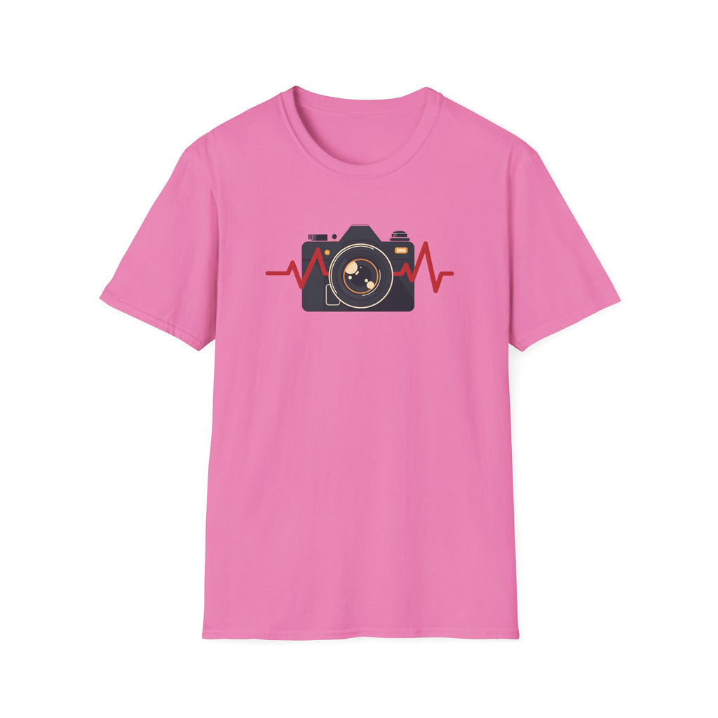 Red heartbeat with Camera T-Shirt