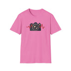 Red heartbeat with Camera T-Shirt