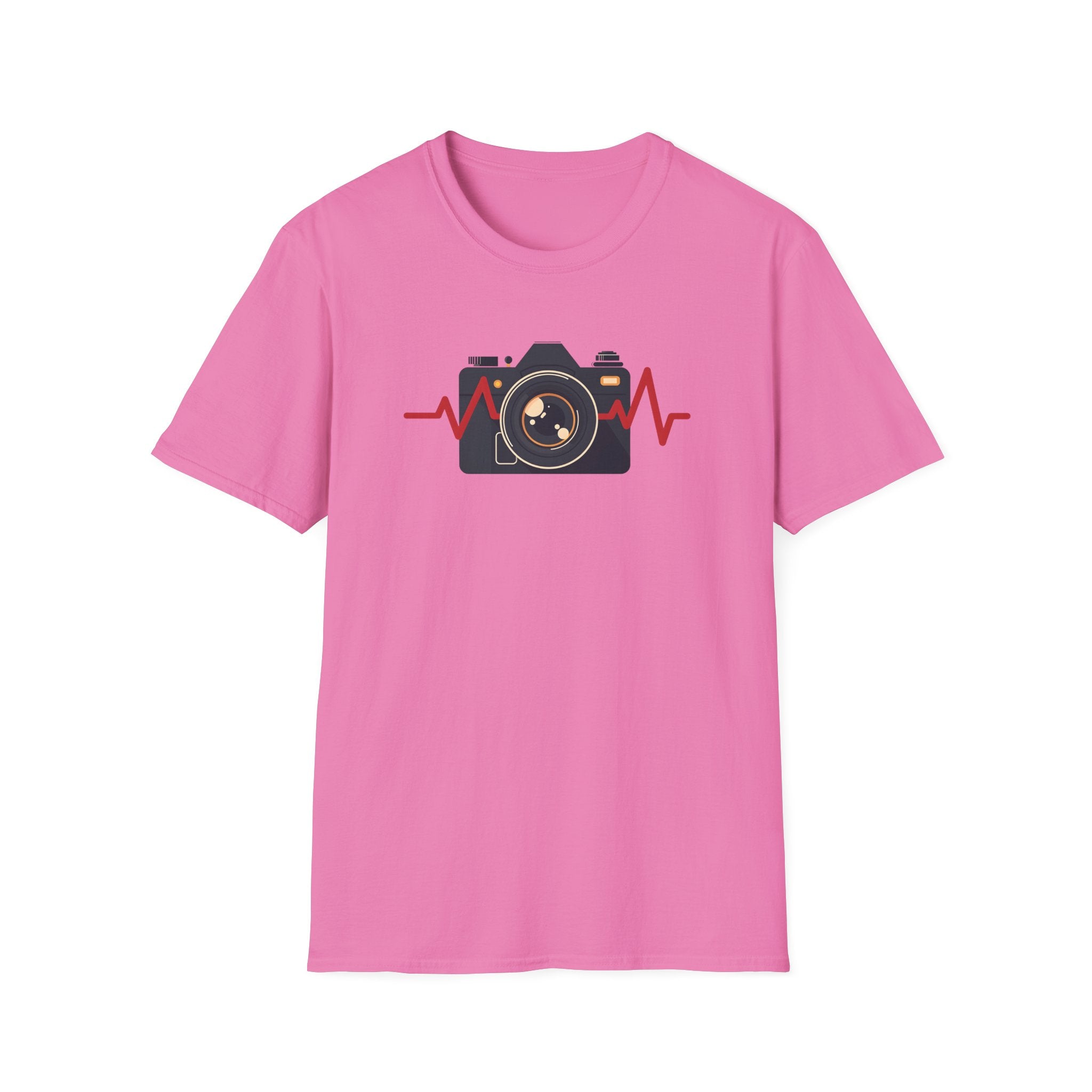 Red heartbeat with Camera T-Shirt