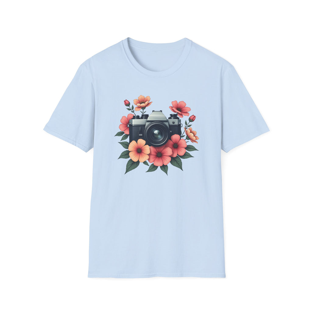 Camera and Flowers T-Shirt