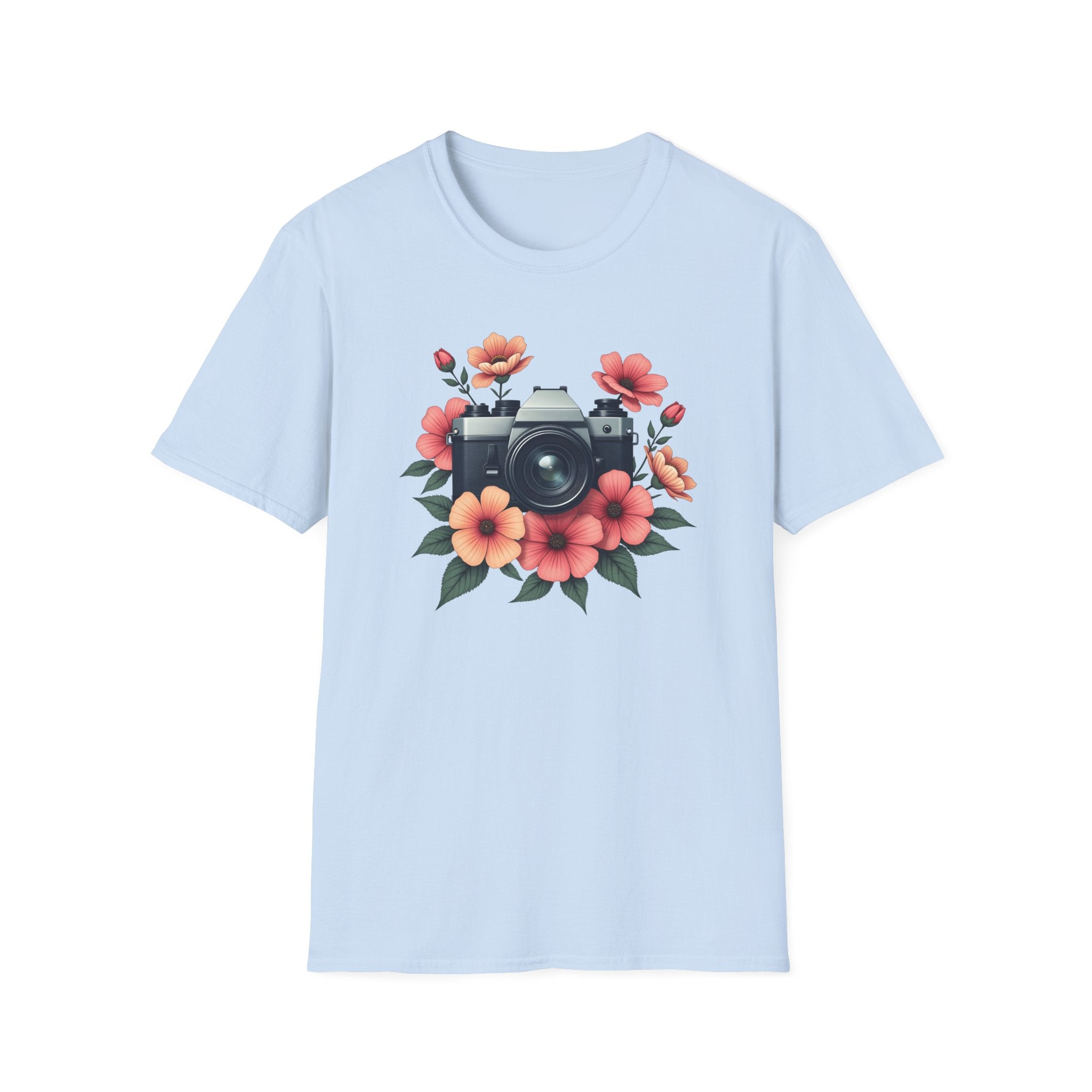 Camera and Flowers T-Shirt
