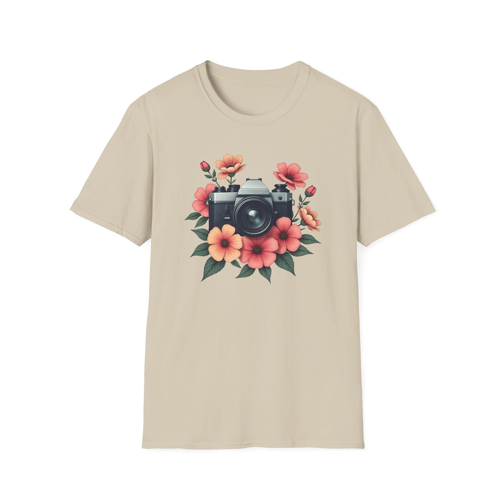 Camera and Flowers T-Shirt