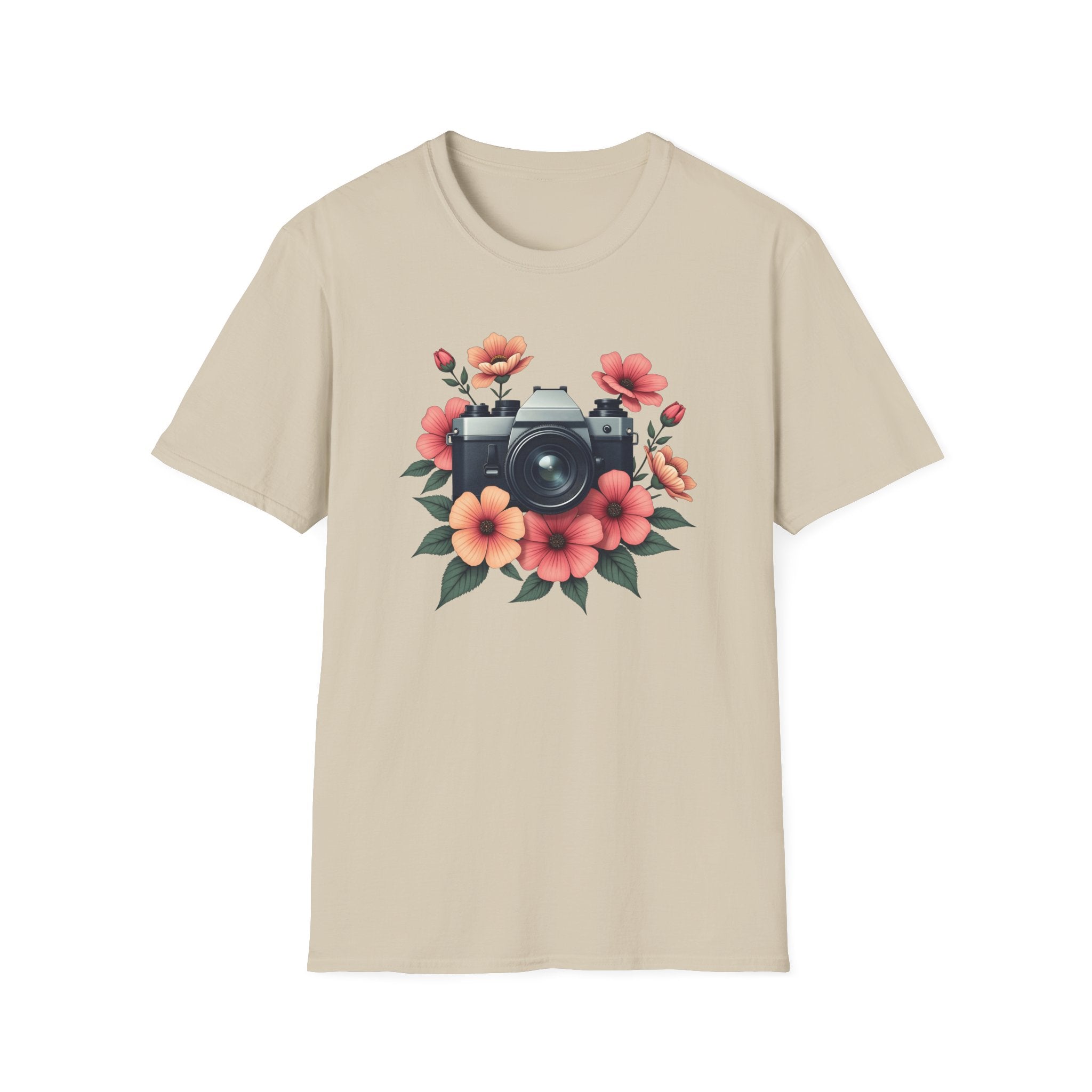 Camera and Flowers T-Shirt