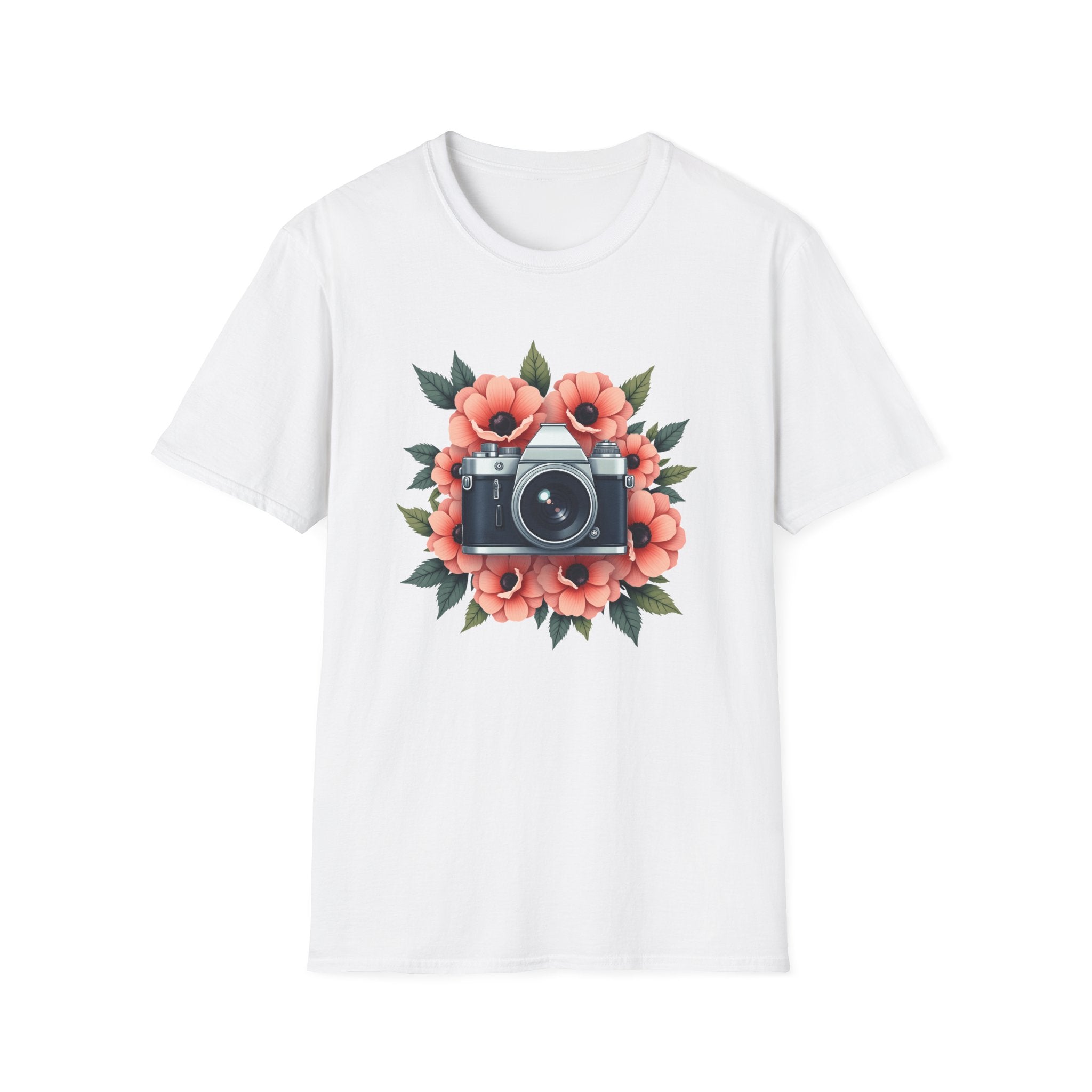 Camera in Poppies T-Shirt