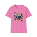 Camera in Poppies T-Shirt