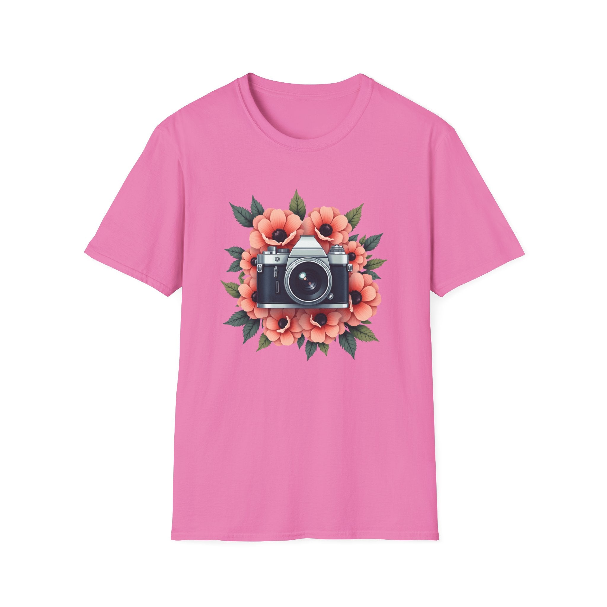 Camera in Poppies T-Shirt