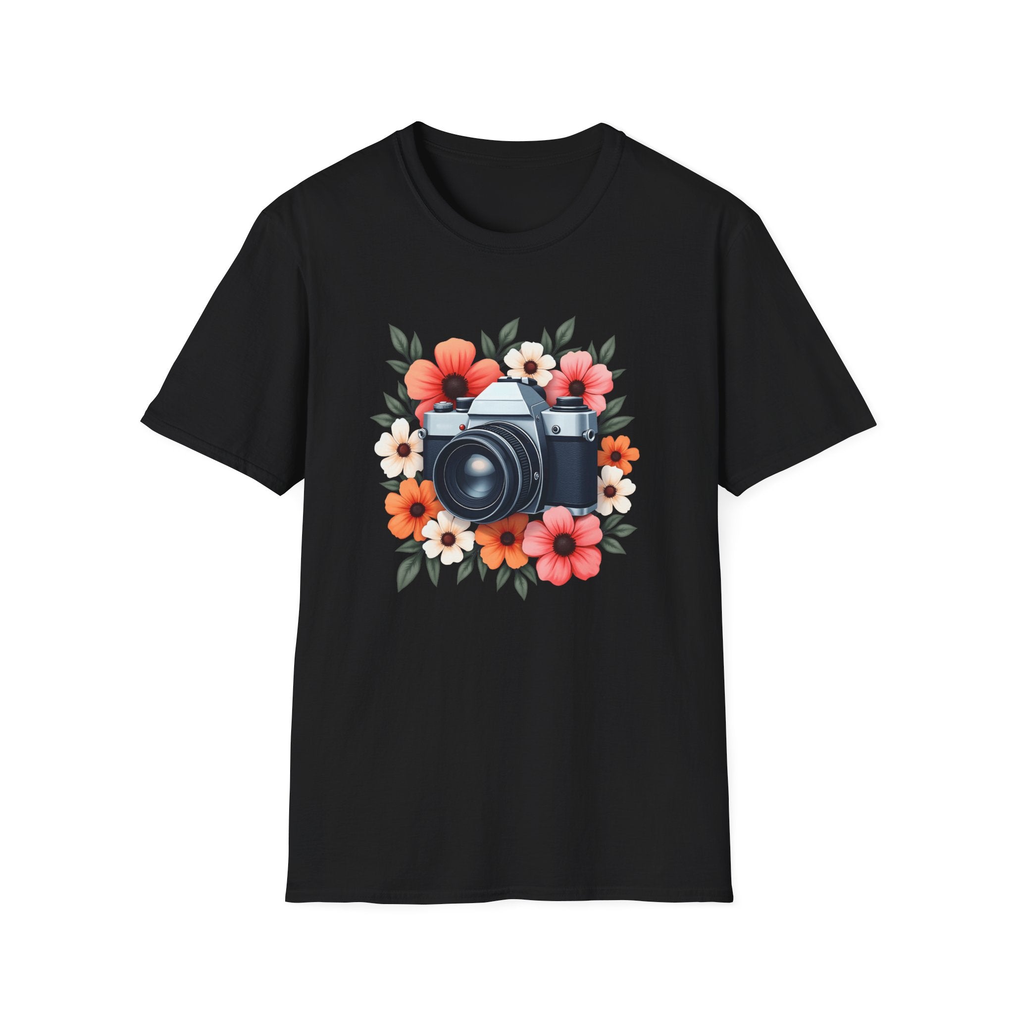Flowers and Camera T-Shirt