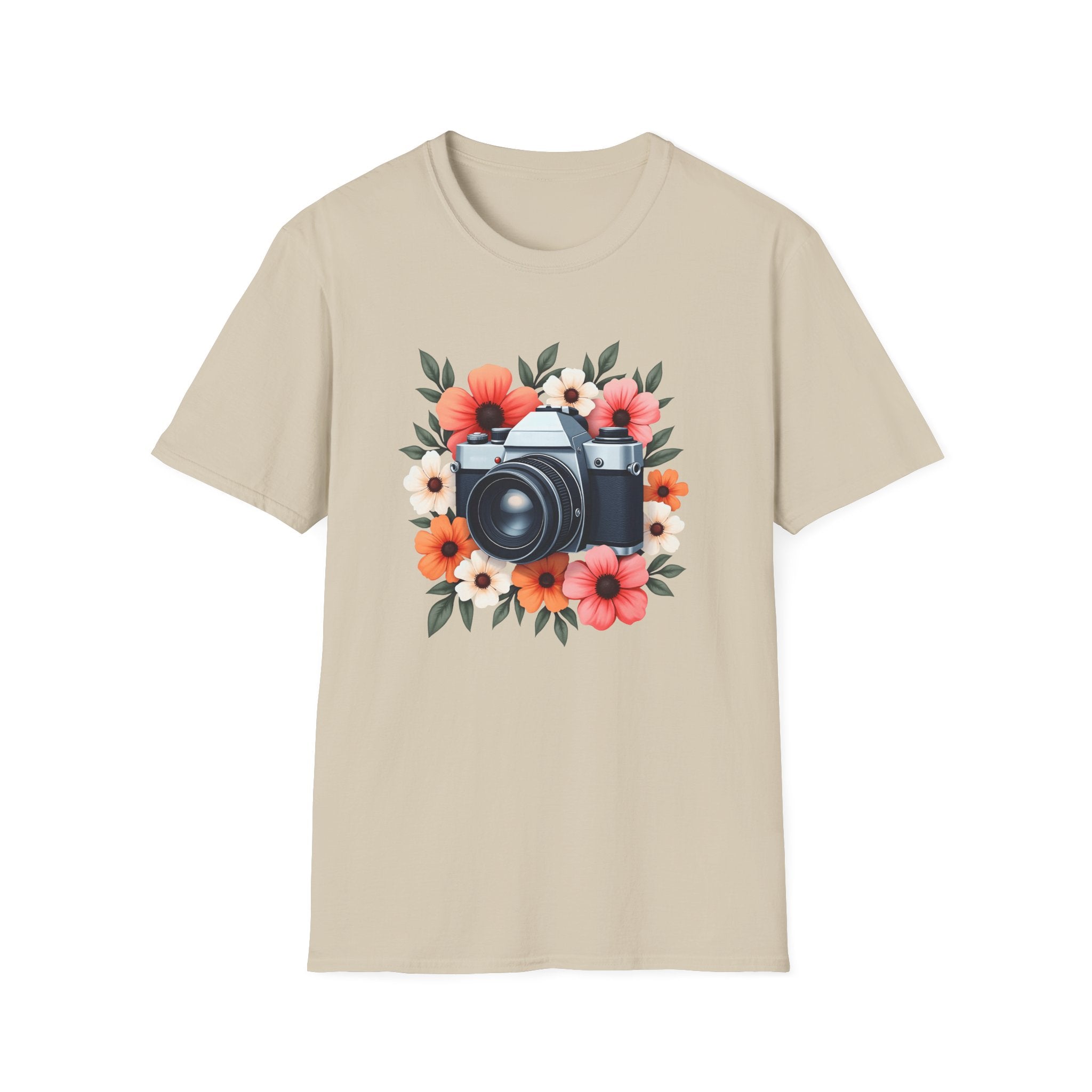 Flowers and Camera T-Shirt