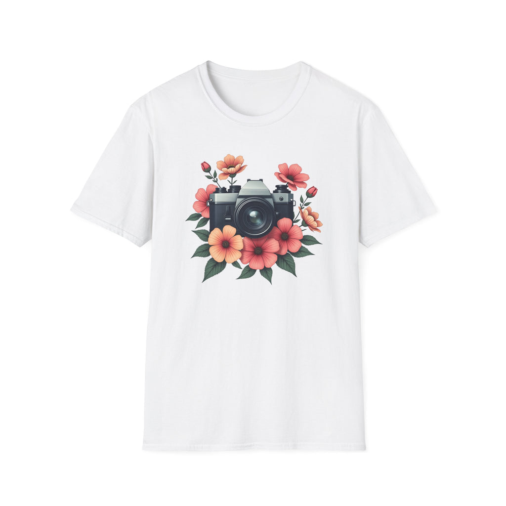 Camera and Flowers T-Shirt