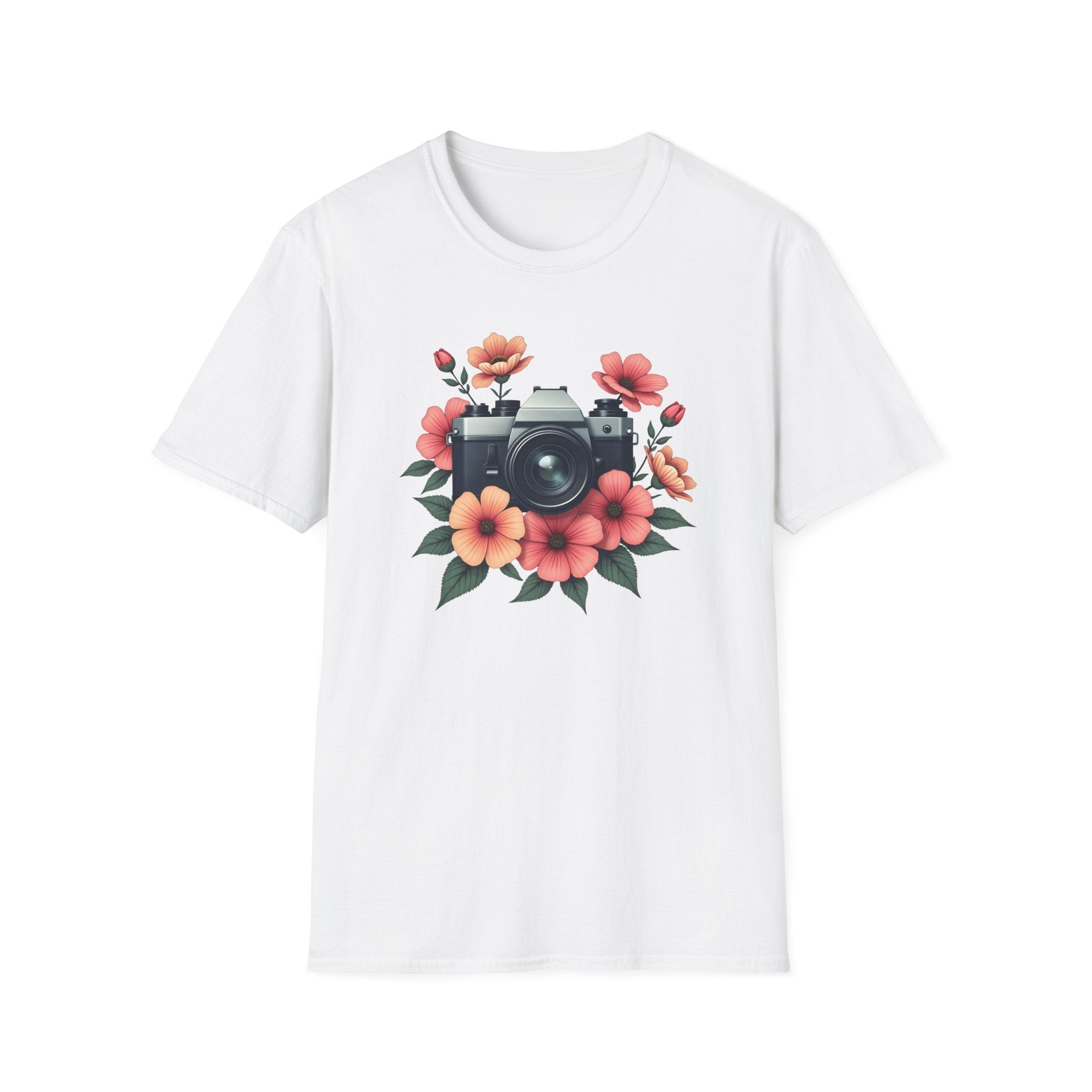 Camera and Flowers T-Shirt