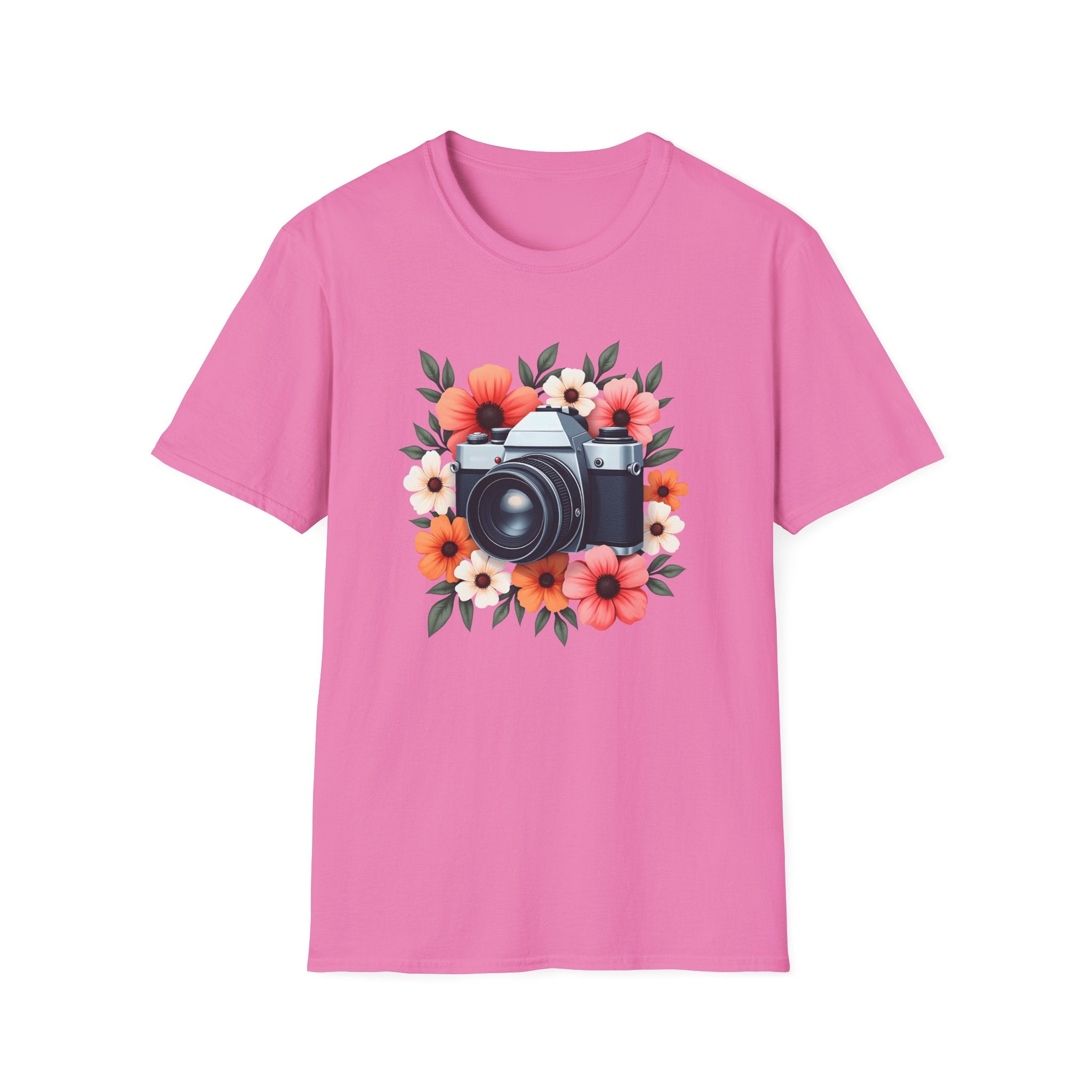Flowers and Camera T-Shirt