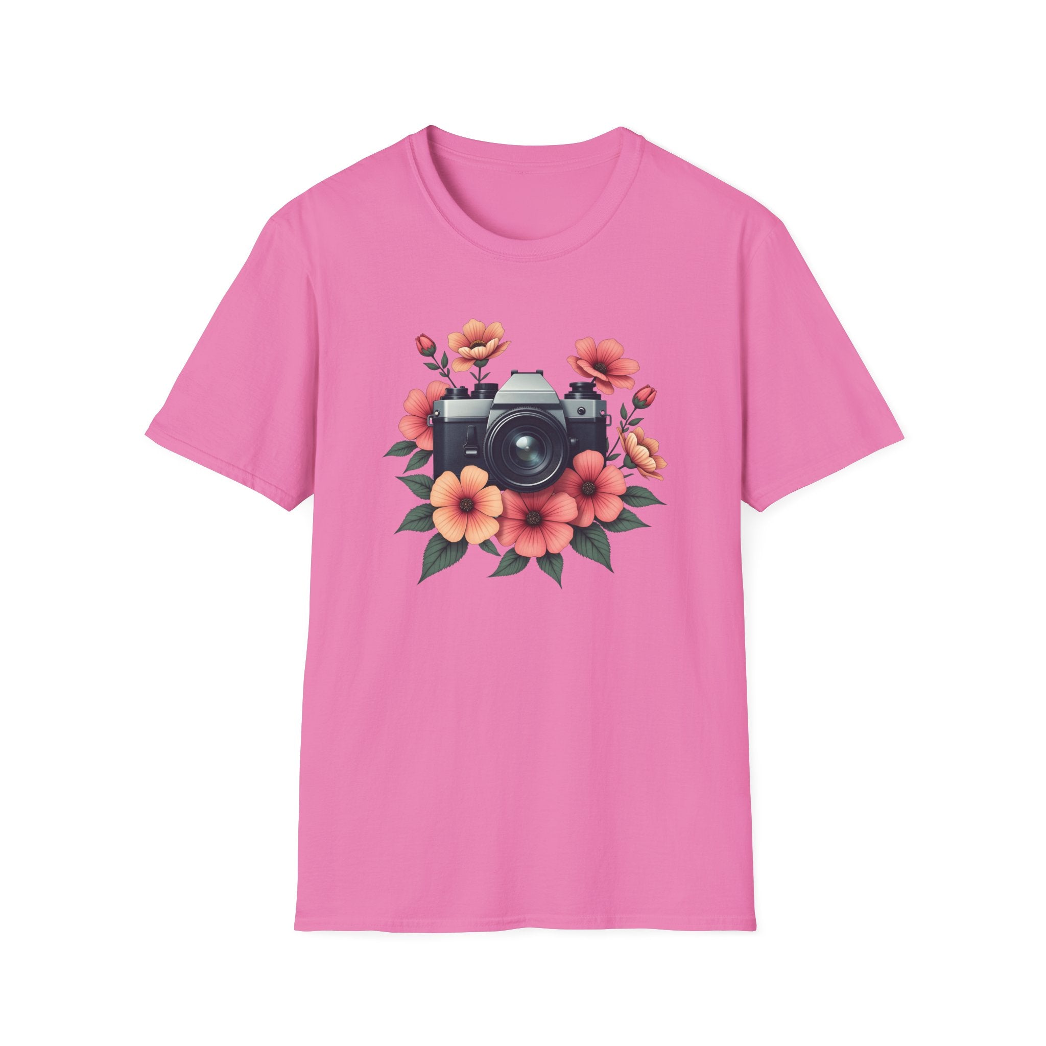 Camera and Flowers T-Shirt