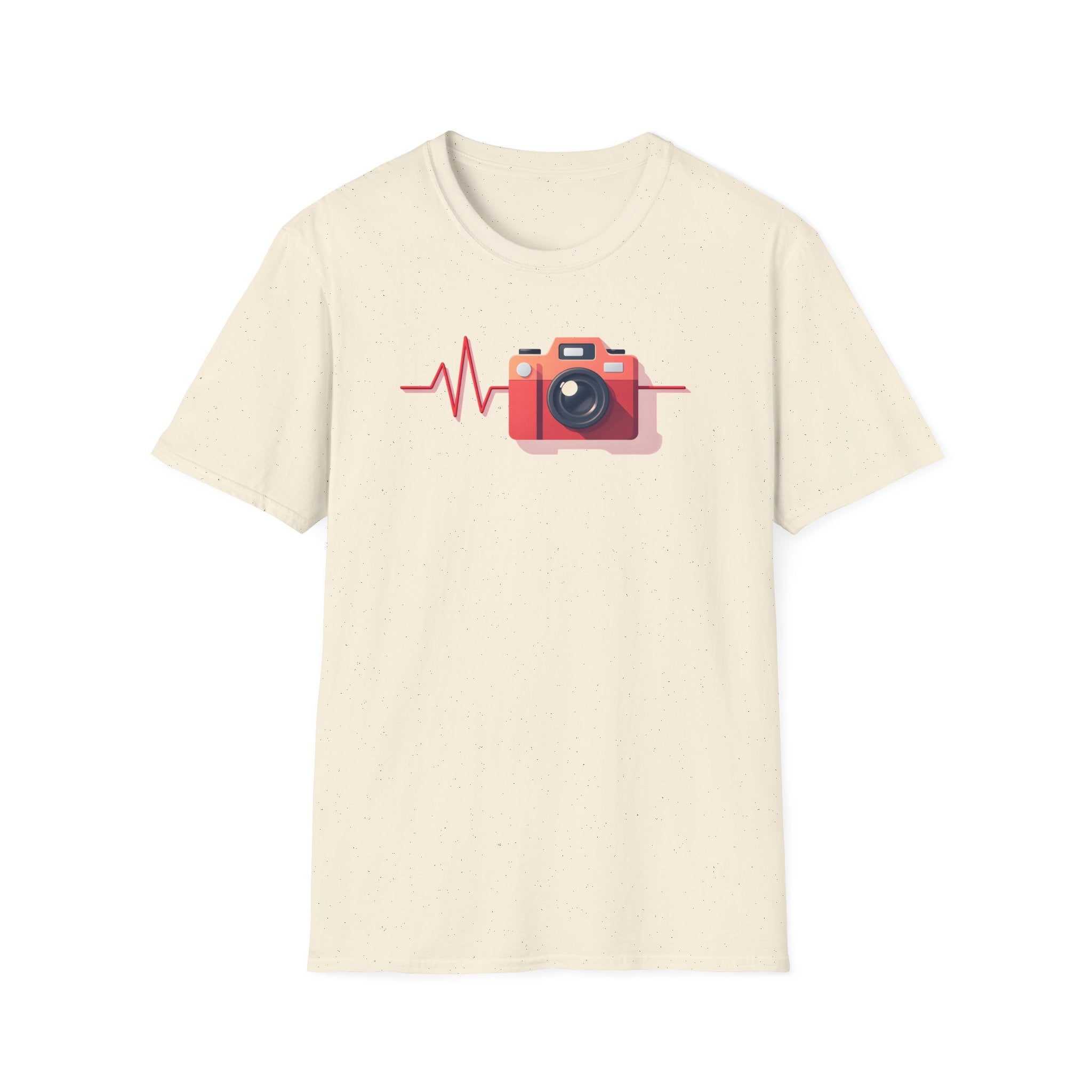 Red Camera Heartbeat T-Shirt