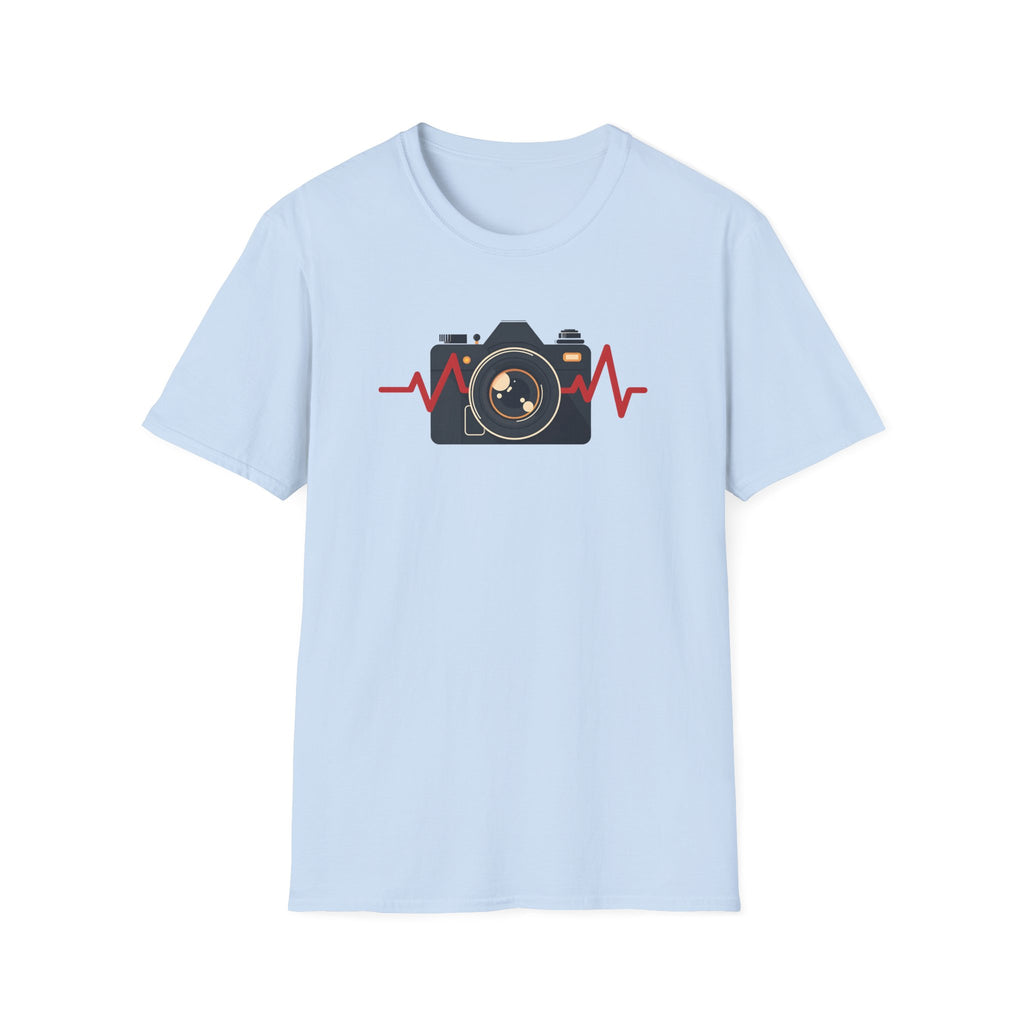 Red heartbeat with Camera T-Shirt