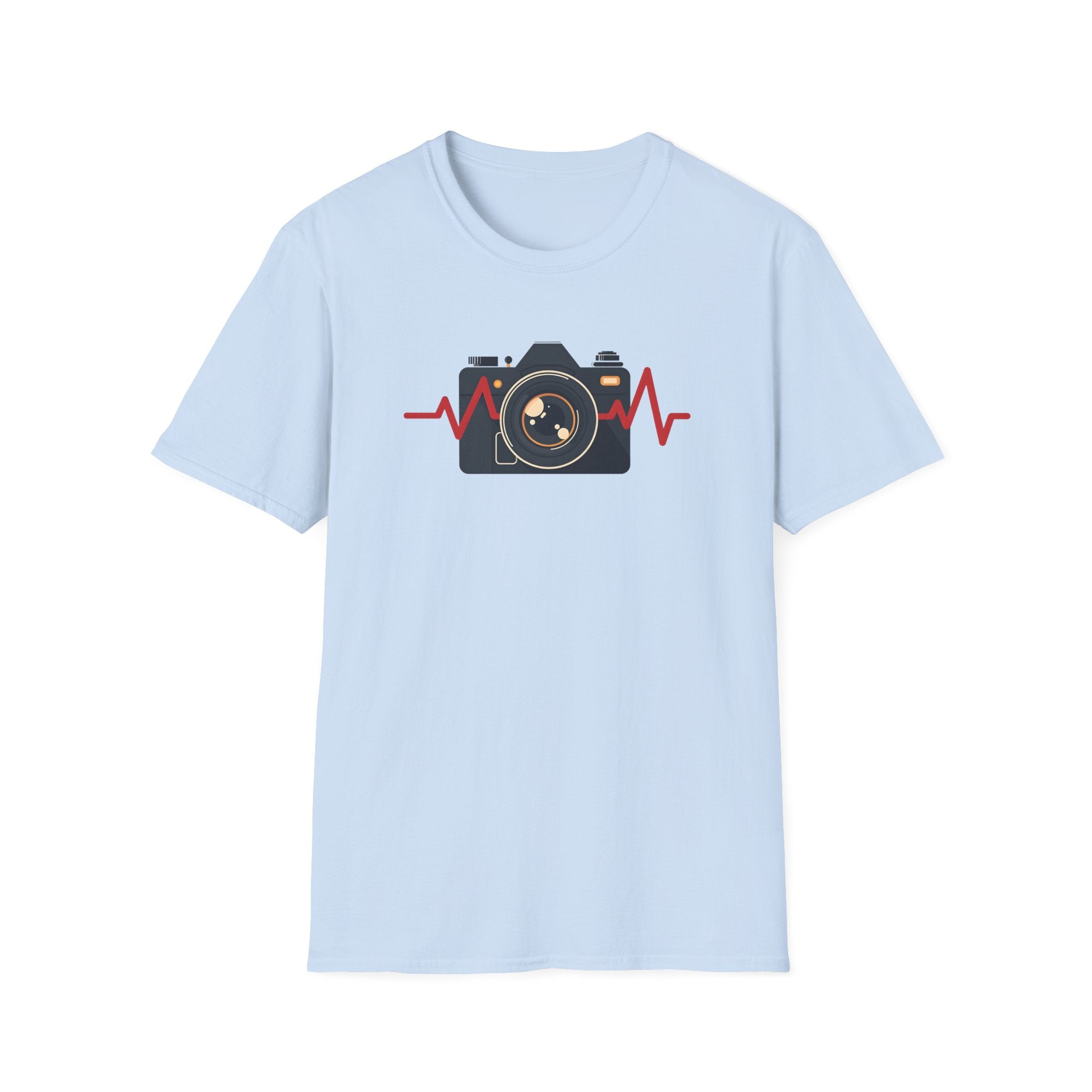 Red heartbeat with Camera T-Shirt