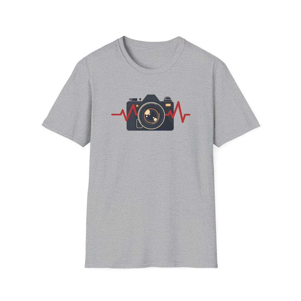 Red heartbeat with Camera T-Shirt