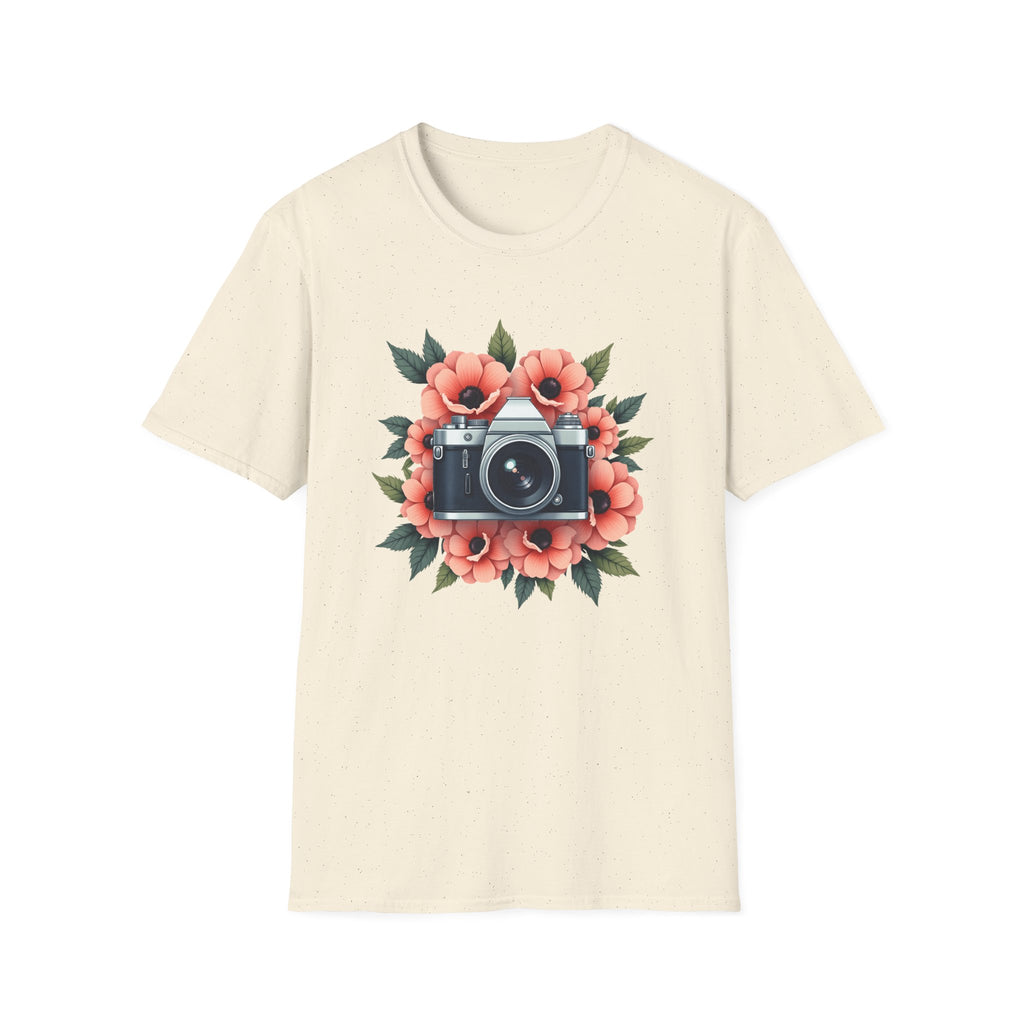 Camera in Poppies T-Shirt