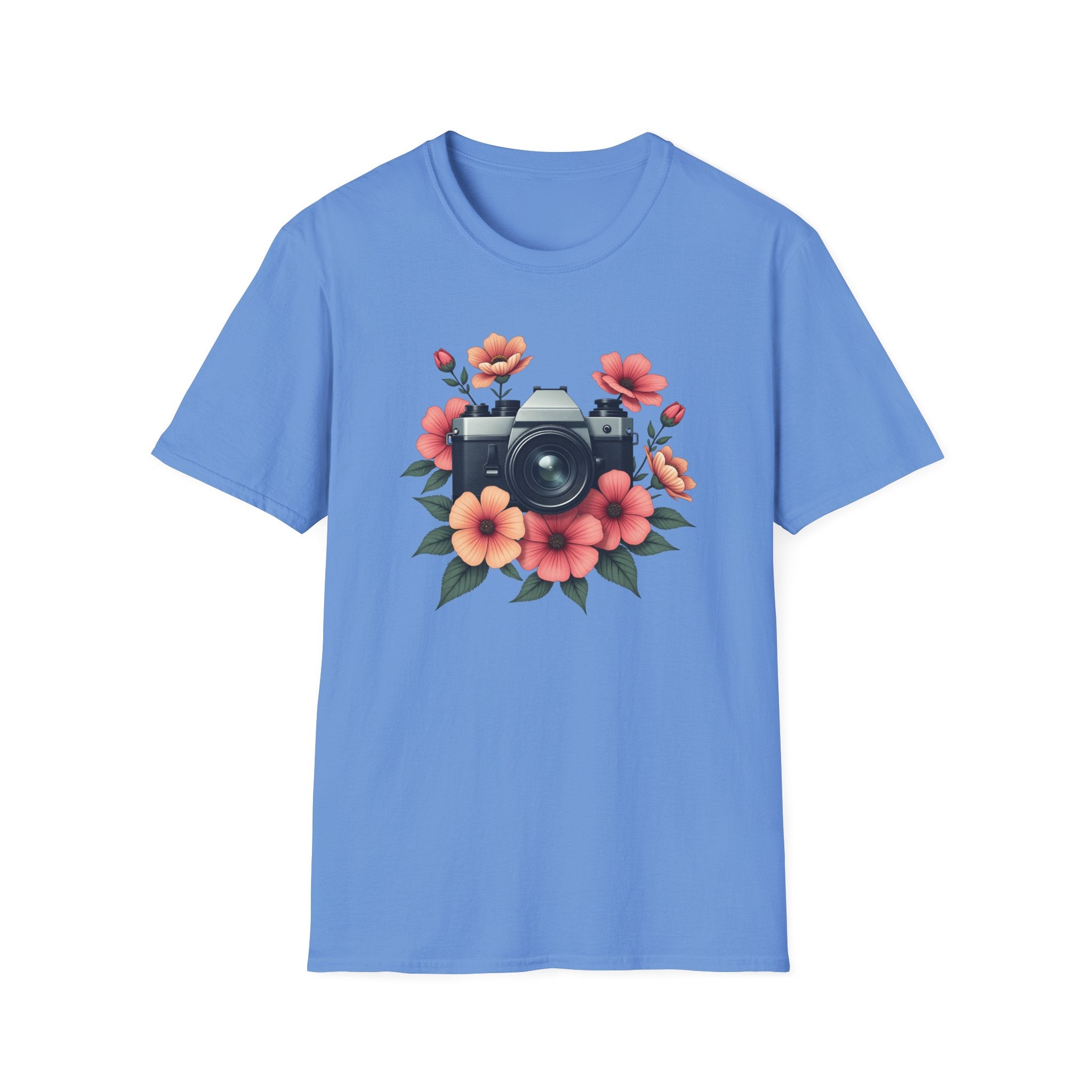 Camera and Flowers T-Shirt