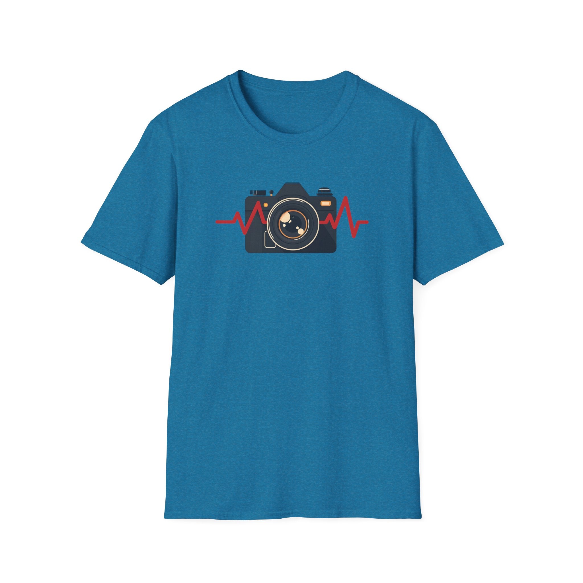 Red heartbeat with Camera T-Shirt